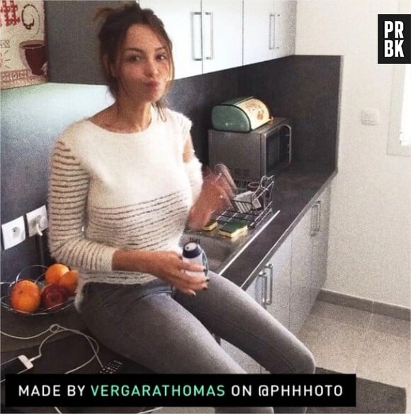 Nabilla Benattia, filmée par Thomas Vergara sur Instagram, le 13 mai 2015