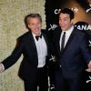 Antoine de Caunes et Thomas Thouroude à la soirée de Canal+ à Cannes le vendredi 15 mai 2015