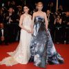 Cate Blanchett et Rooney Mara sur le tapis rouge du festival de Cannes, le 17 mai 2015
