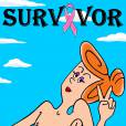 Une héroine de dessin animé avec les cicatrices d'une ablation mammaire, un détournement de l'artiste AleXsandro Palombo qui sensibilise le public au cancer du sein.