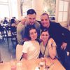 Lea Michele entourée de sa maman, son papa et son chéro Matthew Paetz