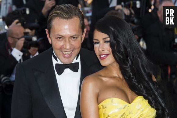 Ayem Nour et Vincent Miclet sur le tapis rouge du Festival de Cannes, le 18 mai 2015
 