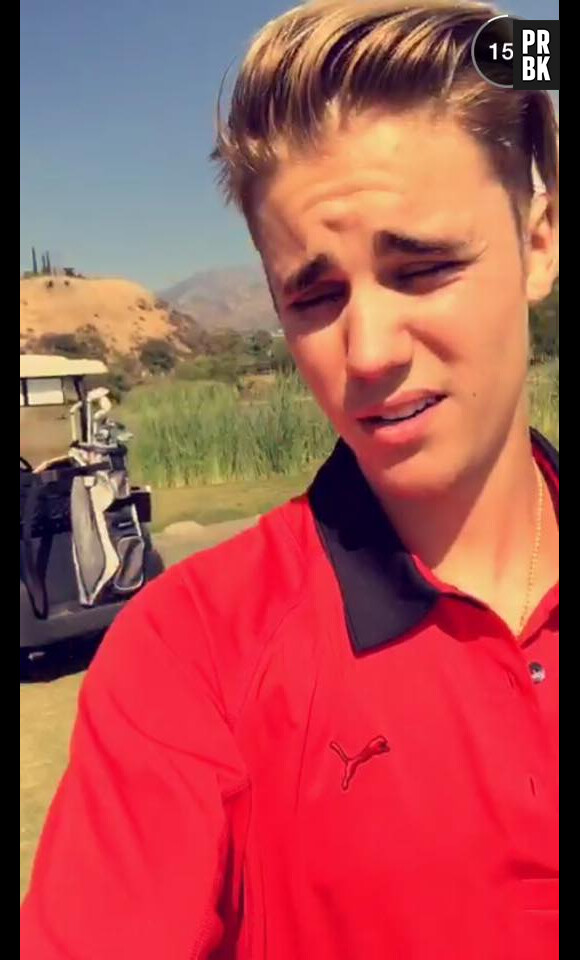 Justin Bieber assure au golf, la preuve sur Snapchat