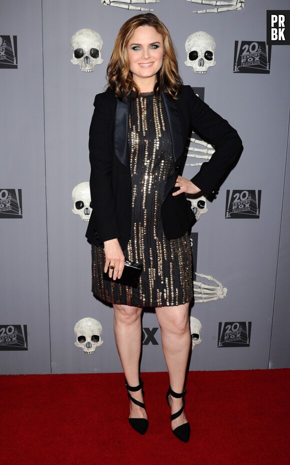 Emily Deschanel lors de la soirée organisée pour le 200ème épisode de la série Bones, le 8 décembre 2014 à Los Angeles