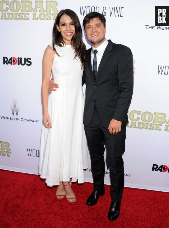 Josh Hutcherson et Claudia Traisac en couple à l'avant-première hollywoodienne de Paradise Lost, le 22 juin 2015