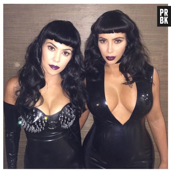 Kim et Kourtney Kardashian sexy et décolletées sur Instagram, le 8 août 2015