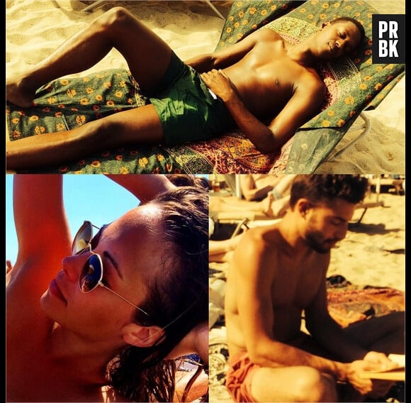Dounia Coesens, David Baiot et Marwan Berreni de Plus belle la vie en Espagne pour les vacances d'été 2015