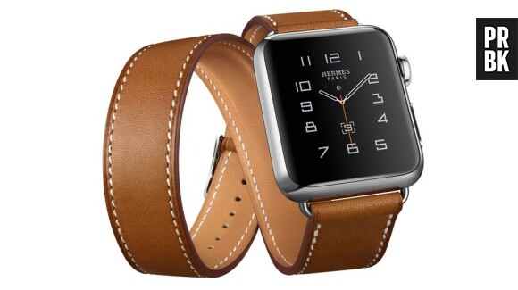L'Apple Watch et le bracelet en cuir Hermès