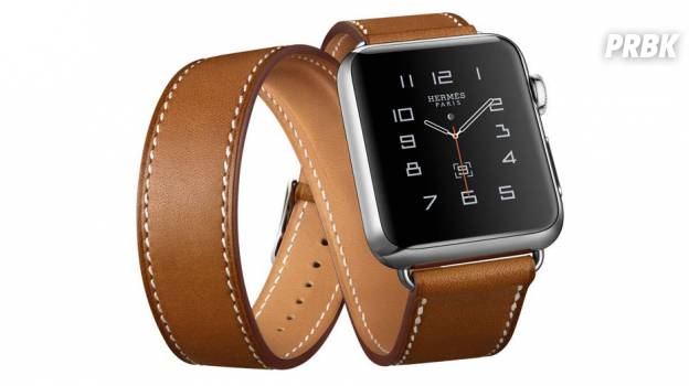 L'Apple Watch et le bracelet en cuir Hermès