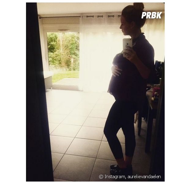 Aur lie Van Daelen enceinte de 6 mois nouvelle photo de son beau