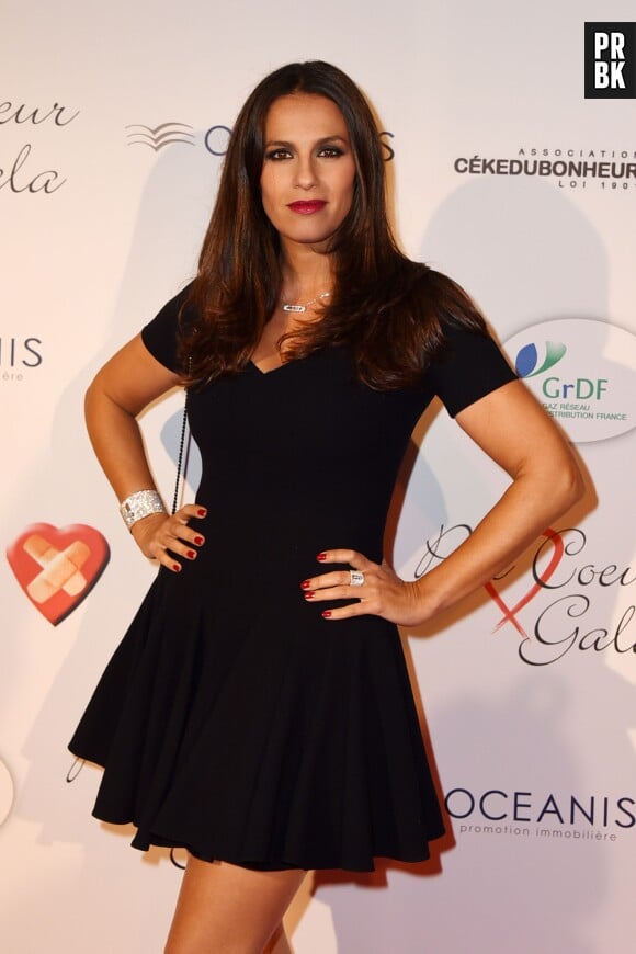 Elisa Tovati sur le tapis rouge du gala Par Coeur au profit de l'association Cé Ke Du Bonheur à Paris, le 24 septembre 2015