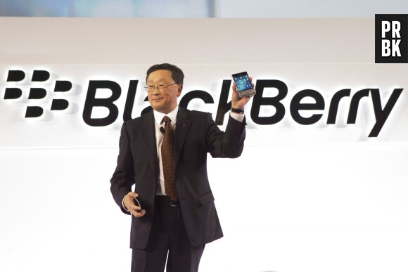 Le PDG de Blackberry lors de la présentation du Blackberry Passport, le 24 septembre 2014