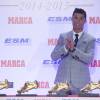 Cristiano Ronaldo reçoit son quatrième Soulier d'or, le 13 octobre 2015 à Madrid