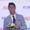 Cristiano Ronaldo récompensé d'un quatrième Soulier d'or, le 13 octobre 2015, à Madrid