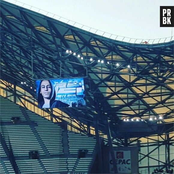 Psy 4 de la Rime : Marseille rend hommage à Sya Styles avant le match OM-Nice, le 8 novembre 2015 au Stade Vélodrome