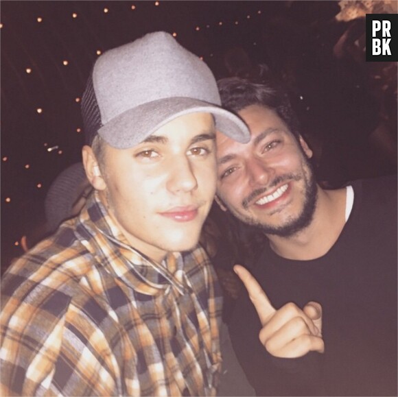 Kev Adams et Justin Bieber aux Etats-Unis, le 12 novembre 2015
