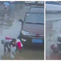 Hallucinant : deux enfants se font rouler dessus par une voiture... et survivent miraculeusement !