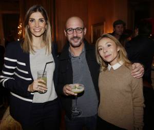 Alexandra Rosenfeld, Cartman et sa femme Aurélia à la soirée de l'association Ninoo au Bristol à Paris, le 8 décembre 2015