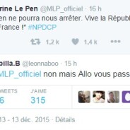 Nabilla Benattia répond à Marine Le Pen sur Twitter et se moque du FN après les régionales