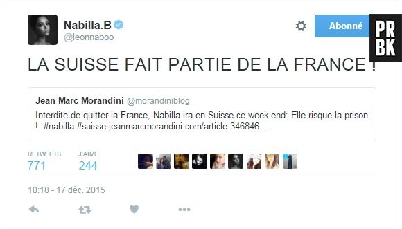 Nabilla Benattia : son fail de géographie fait marrer Twitter