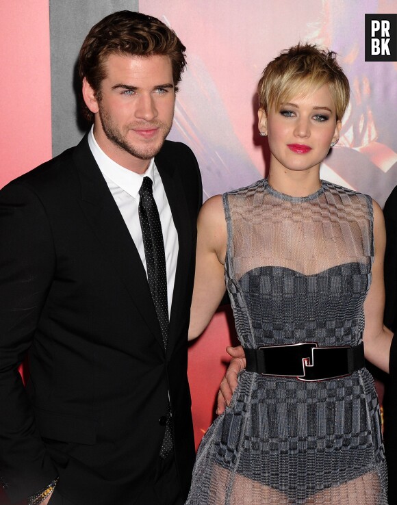 Jennifer Lawrence et Liam Hemsworth à l'avant-première américaine d'Hunger Games 2 en 2013