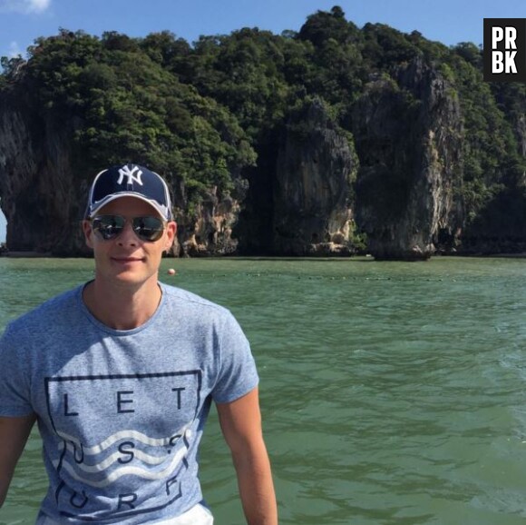 Matthieu Delormeau lors de ses vacances en Thaïlande sur Instagram en janvier 2016
