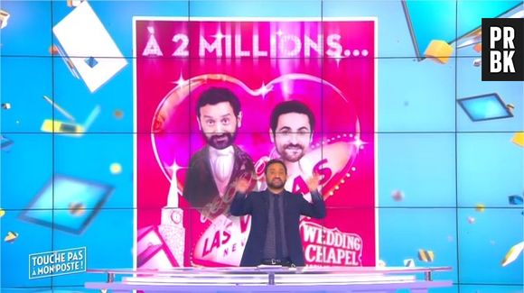 Cyril Hanouna et Camille Combal bientôt mariés à Las Vegas : le défi des 2 millions de téléspectateurs