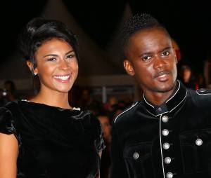 Black M et sa femme Lia sur le tapis rouge des NRJ Music Awards, le 13 décembre 2014 à Cannes
