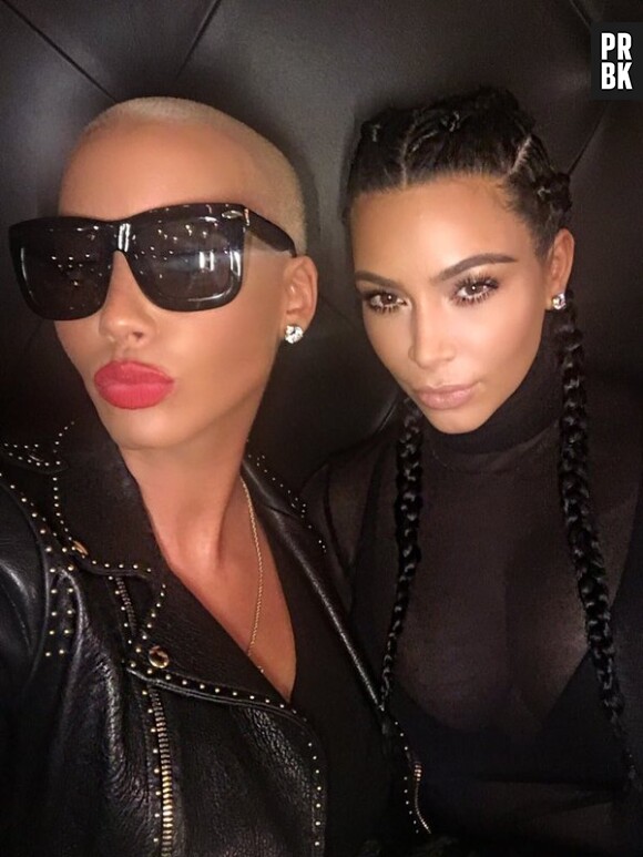 Kim Kardashian et Amber Rose ensemble sur un selfie après le clash avec Kanye West