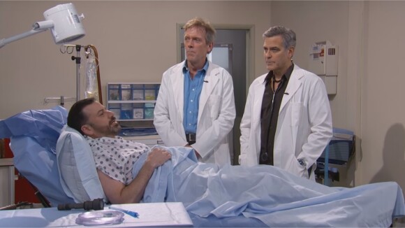 George Clooney reprend son rôle du Dr Ross (Urgences) face au Dr House... et c'est culte !