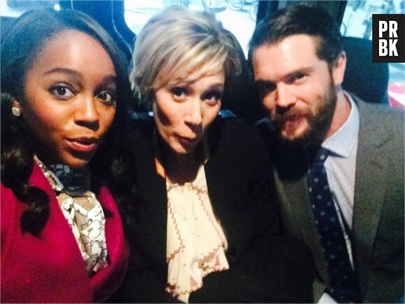 How To Get Away with Murder : Aja Naomi King, Liza Weil et Charlie Weber sur une photo