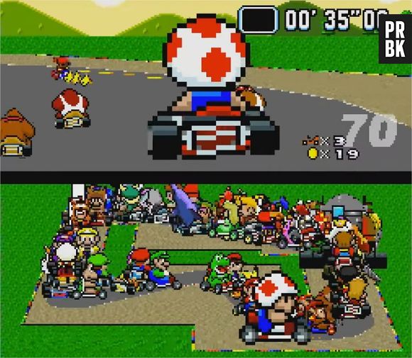 Super Mario Kart avec 101 concurrents