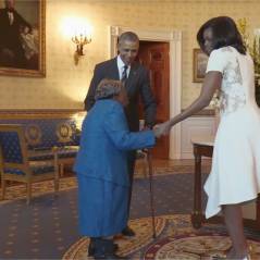 Barack Obama et Michelle s'offrent une danse à la Maison-Blanche... avec une mamie de 106 ans