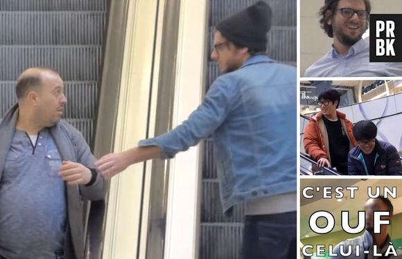 "Coup de foudre entre hommes en escalator"