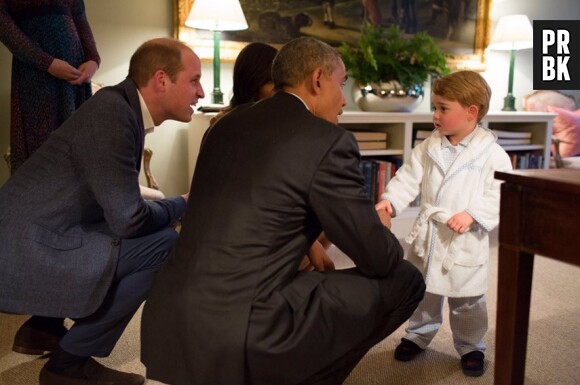 Le Prince George accueille Barac Obama en pyjama, OKLM.