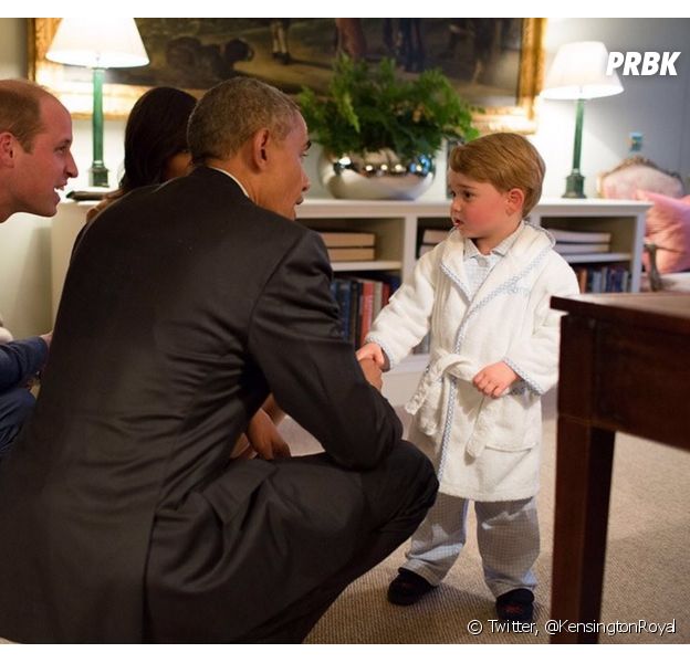 Le Prince George accueille Barac Obama en pyjama, OKLM.