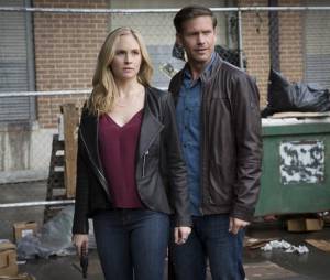 The Vampire Diaries saison 7, épisode 20 : Caroline (Candice Accola) et Alaric (Matt Davis)