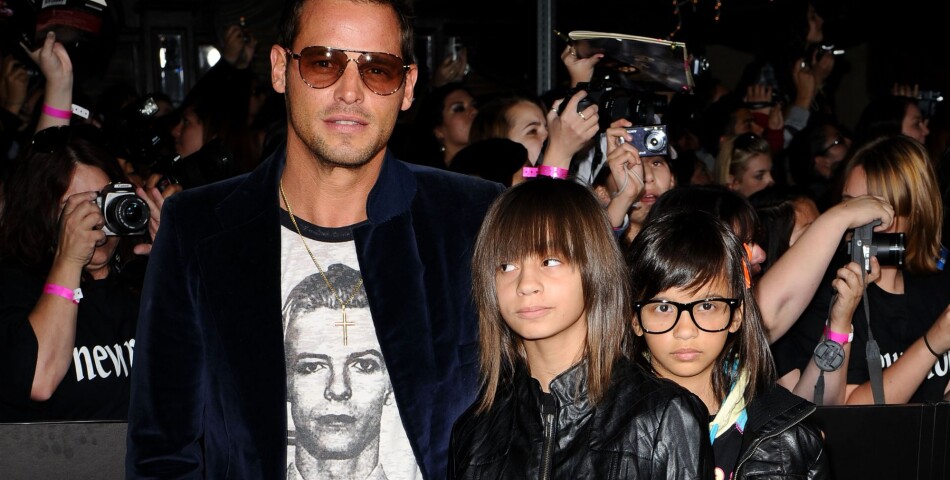 Justin Chambers et ses filles Maya et Kalia
