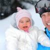 Princesse Charlotte et son papa le Prince William à la neige en février 2016