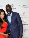 Mamadou Sakho et sa femme au Global Gift Gala le 9 mai 2016 à Paris