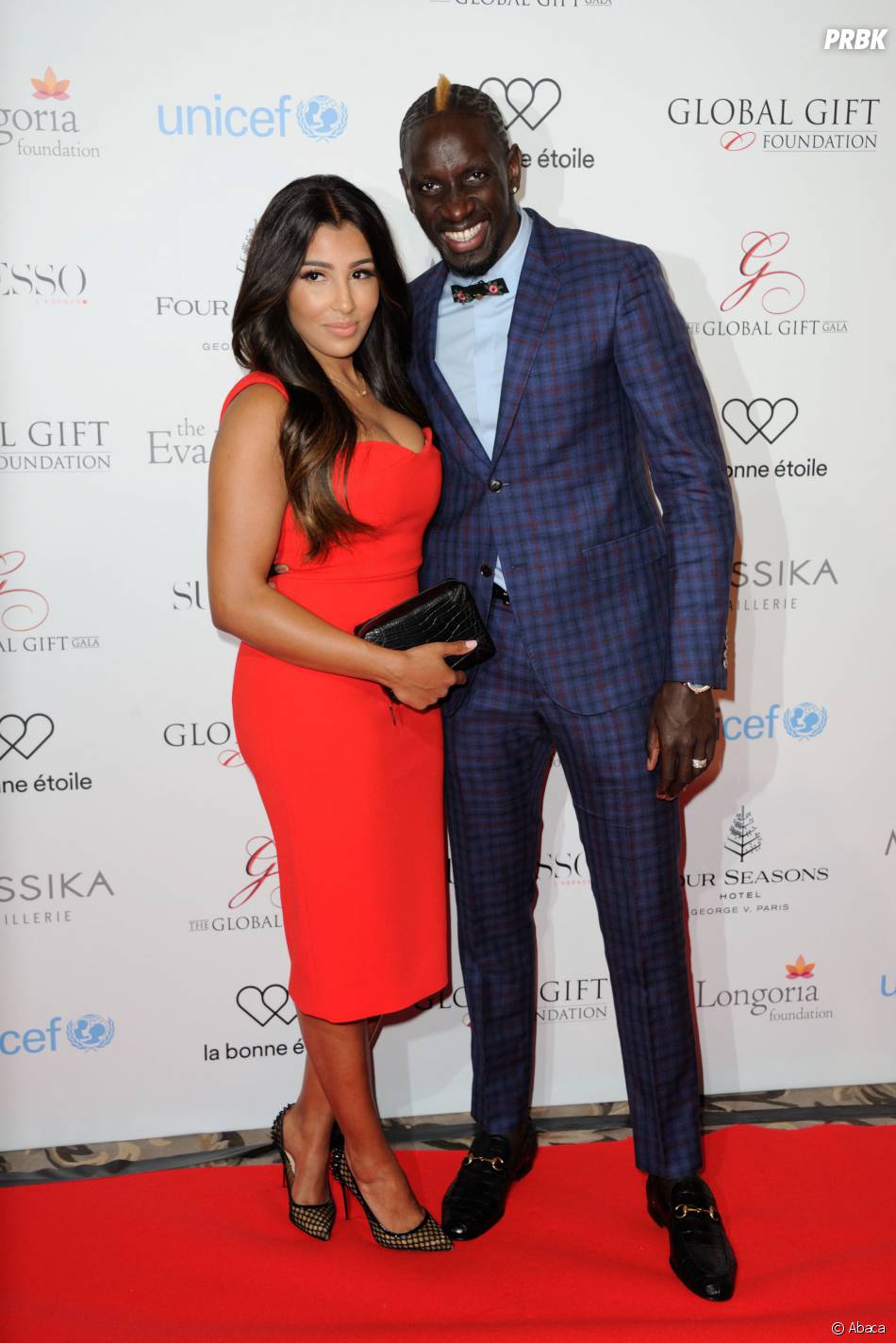 Mamadou Sakho et sa femme au Global Gift Gala le 9 mai ...