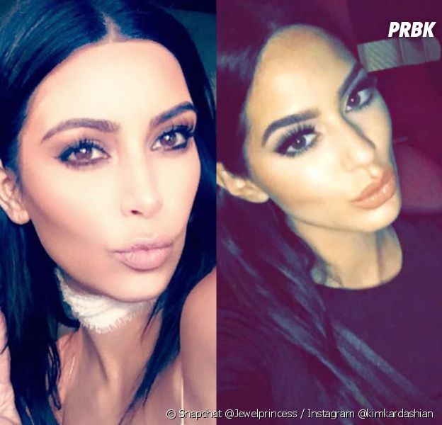 Sarah Belkziz (Miss Maroc 2016) à droite de Kim Kardashian sur la photo, elle lui ressemble vraiment comme l'ont souligné les internautes.