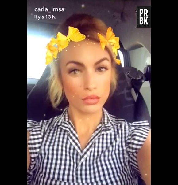 Carla Moreau (Les Marseillais et les Ch'tis VS le reste du Monde) a affiché sa nouvelle couleur blonde sur Snapchat.