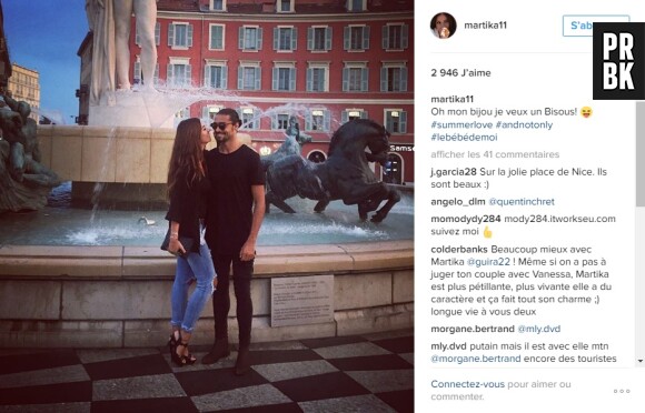 Martika Caringella et Julien Guirado (La Villa des Coeurs Brisés 2) complices sur Instagram