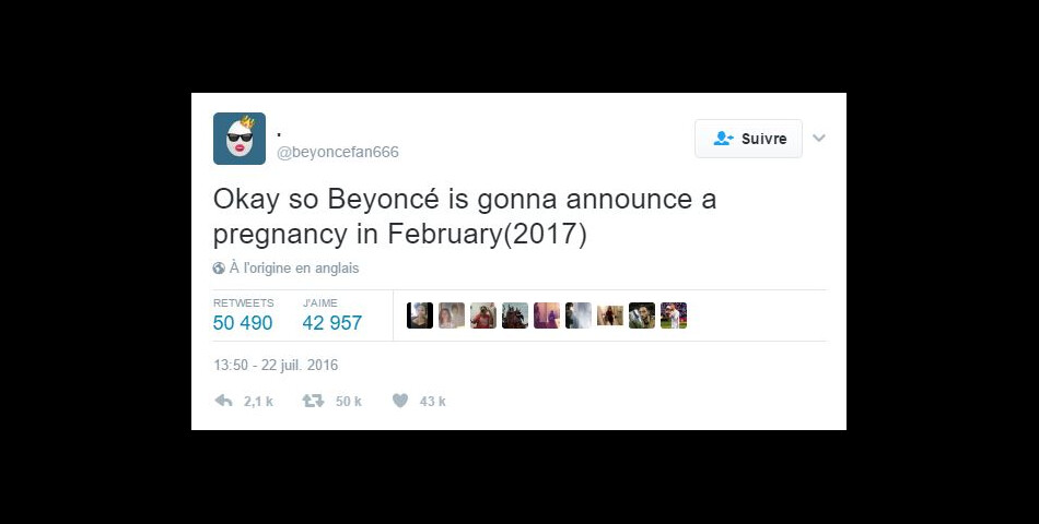 Ce compte Twitter a annoncé la grossesse de Beyoncé des mois à l&#039;avance