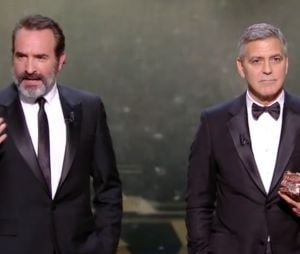 Jean Dujardin joue les mauvais traducteurs pour George Clooney aux César 2017