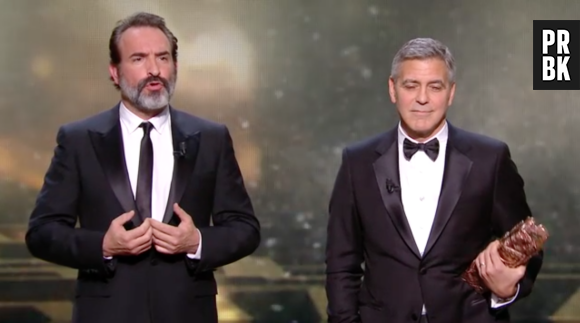 César 2017 Jean Dujardin joue les mauvais traducteurs pour George Clooney et en profite pour se moquer de Donald Trump
