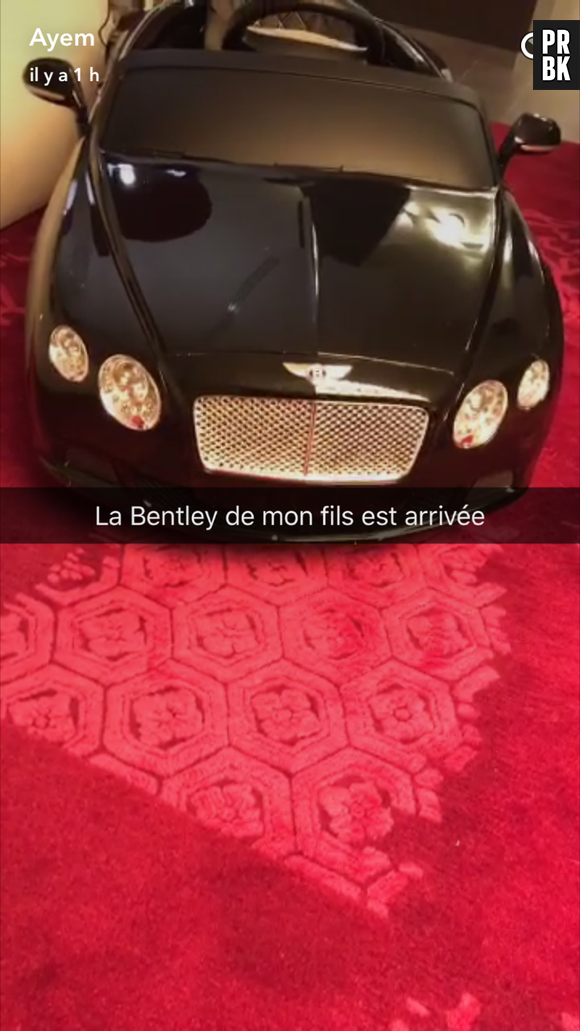 Ayem Nour maman : elle offre une mini Bentley à son fils Ayvin