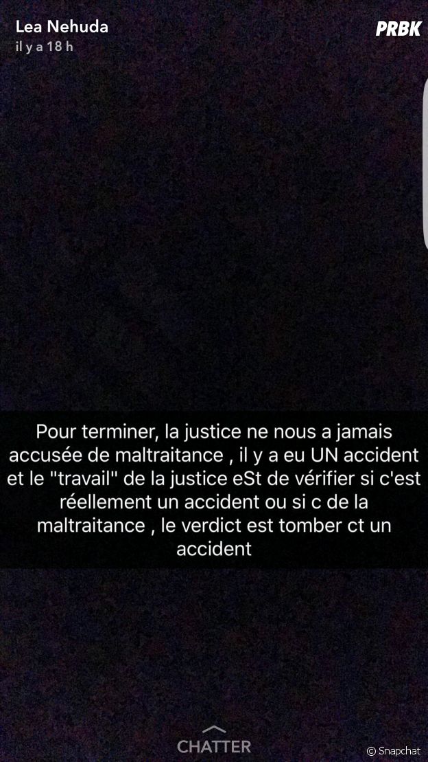 Nehuda pousse un coup de gueule après l'affaire avec sa fille