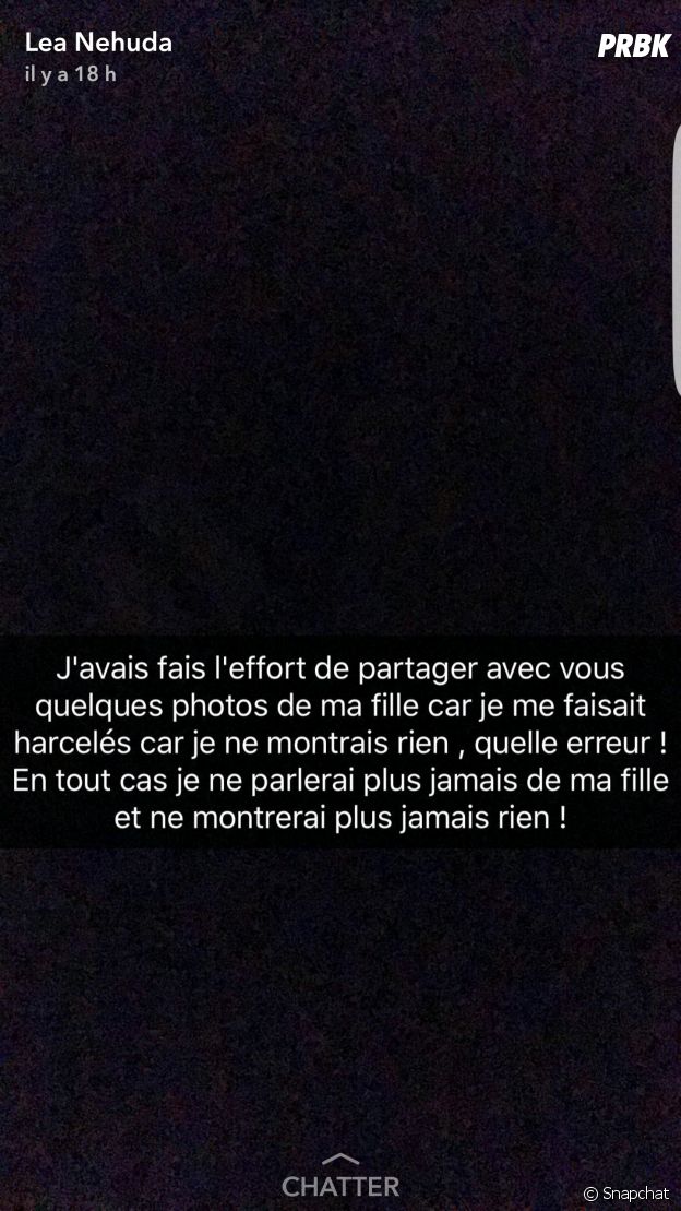 Nehuda pousse un coup de gueule après l'affaire avec sa fille